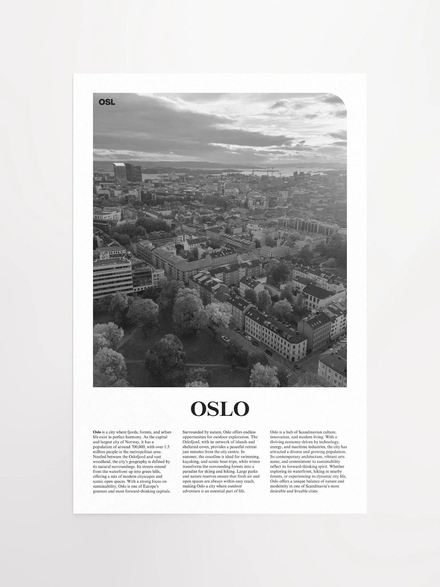 Oslo 02 Newspaper Poster product image (5)