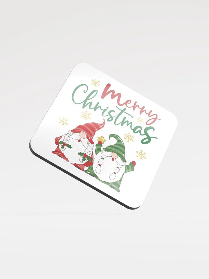 Merry Christmas Gnomes Winter Themed Coaster product image (1)