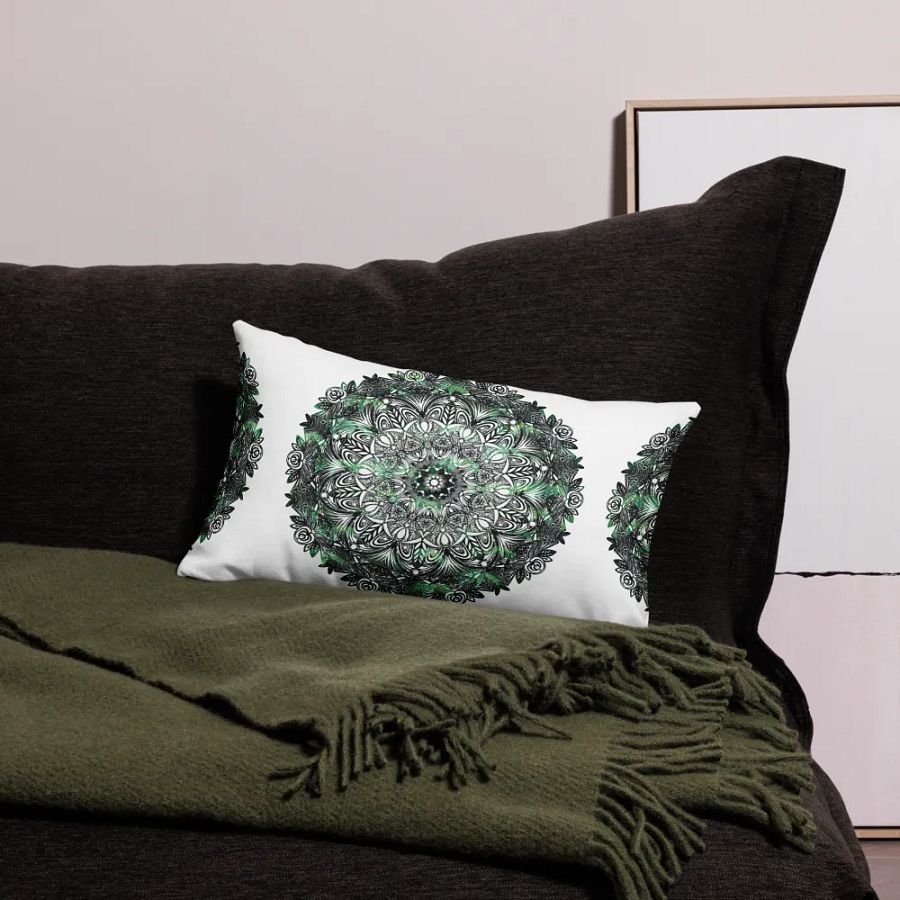 Verdant Oasis Premium Pillow Case product image (9)