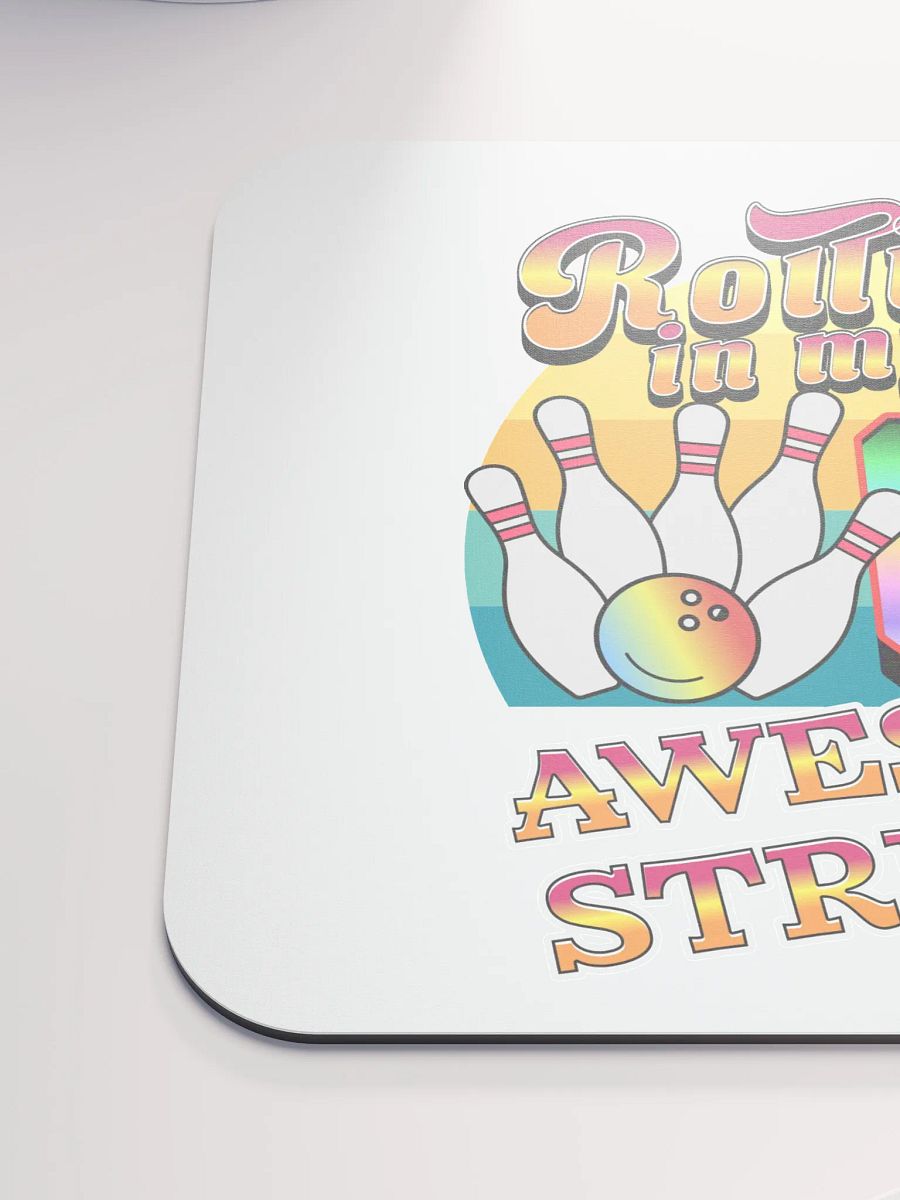Rolling In My 60s Awesome Striker Bowling Fun Mouse Pad product image (6)