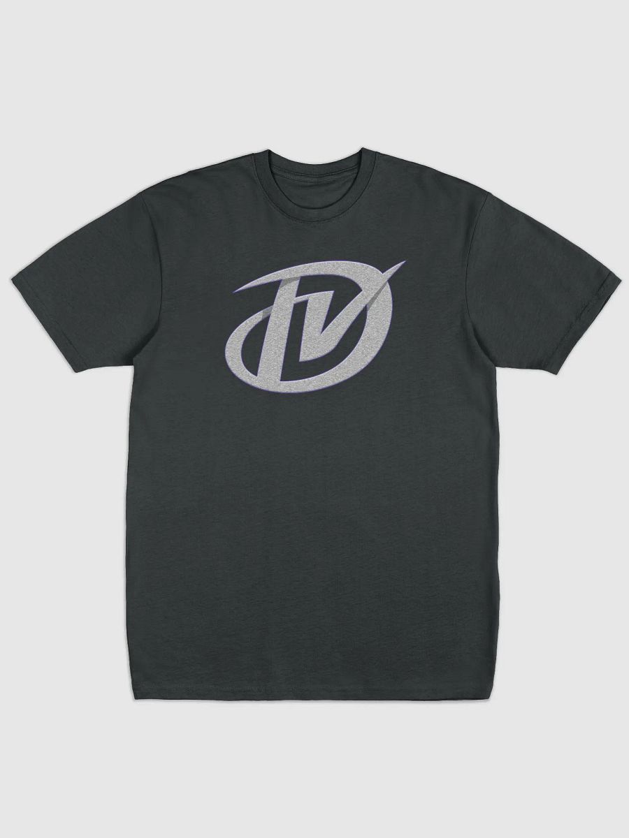 DV Logo Heavyweight Tee (Grey texture w/ Purple outline) product image (1)
