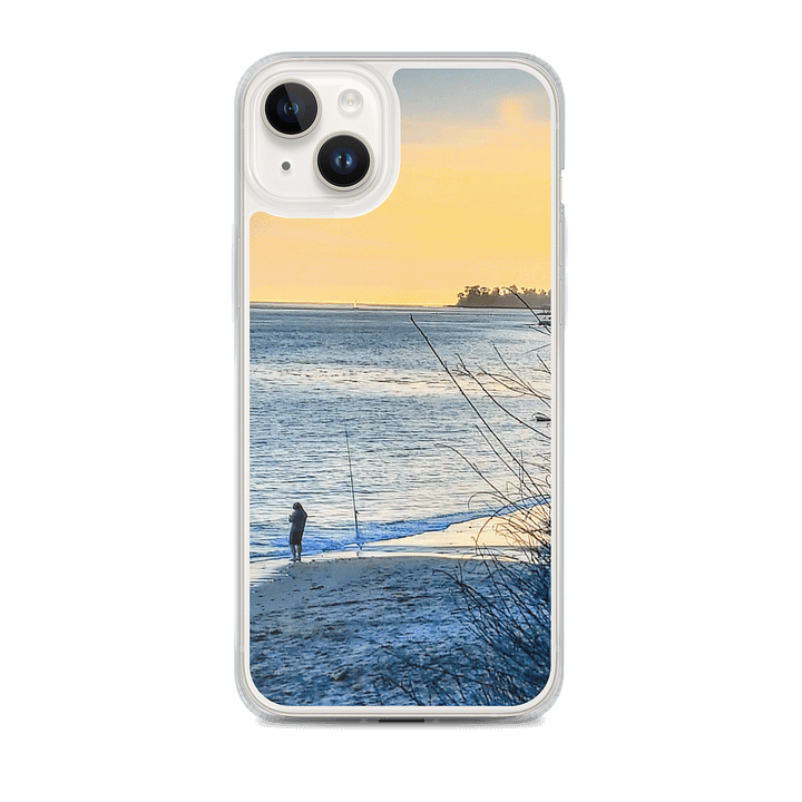 Fishing at Dusk iPhone® MagSafe® Clear Case product image (1)