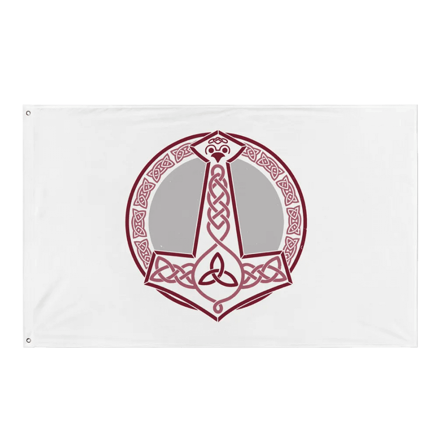 Mjölnir Flag in White product image (1)