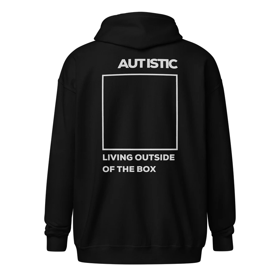 NeuroDivergent Rebel - Autistic - Living Outside the Box Unisex Zip Hoodie product image (1)