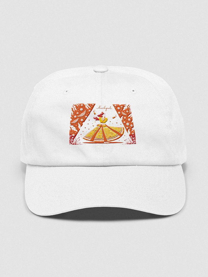 Elegant Kuchipudi Performance | Orange-Hued Art Print Dad Cap product image (2)