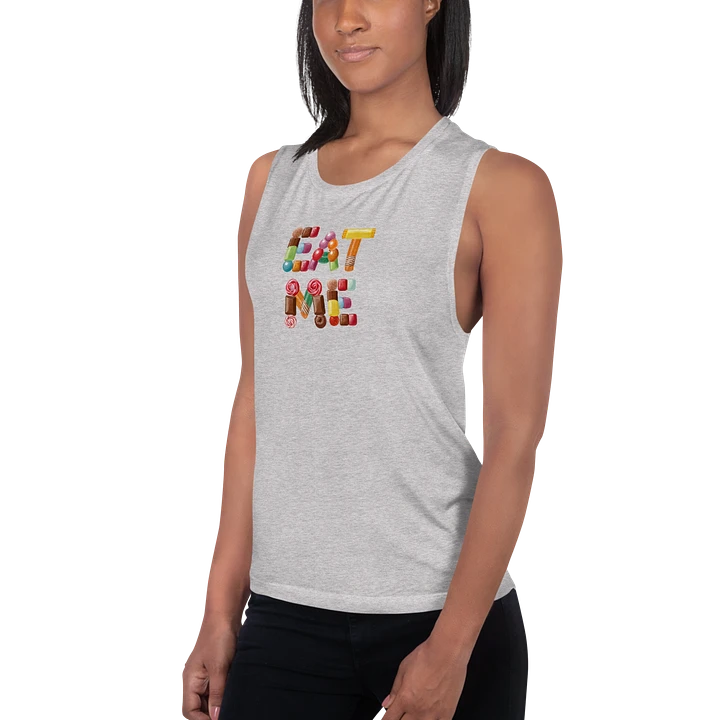 Eat Me candy flowy women's tank top. product image (14)