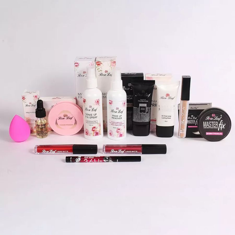 Make Combo Kit For Girls & Women - 12 in 1 Combo Pack Makeup remover Fixer Spray product image (2)