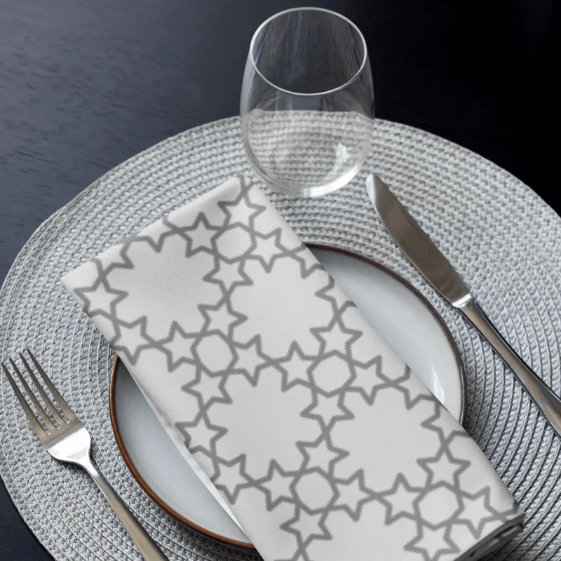 Starry Geometric Cloth Napkin Set product image (7)