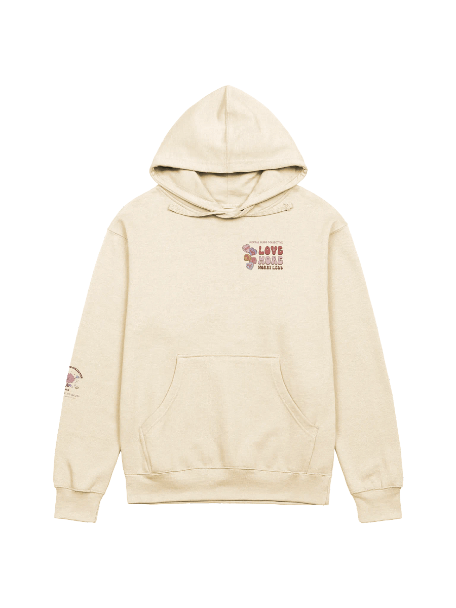 Love More Worry Less Unisex Hoodie – A Daily Reminder to Stay Positive product image (8)