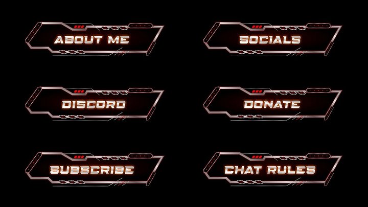 Speedy Orange Twitch Panels product image (1)