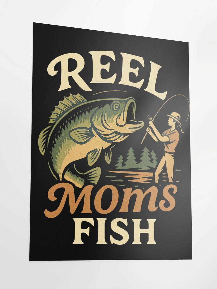 Reel Moms Fish Poster – Vintage Wall Art for Outdoorsy Moms product image (6)