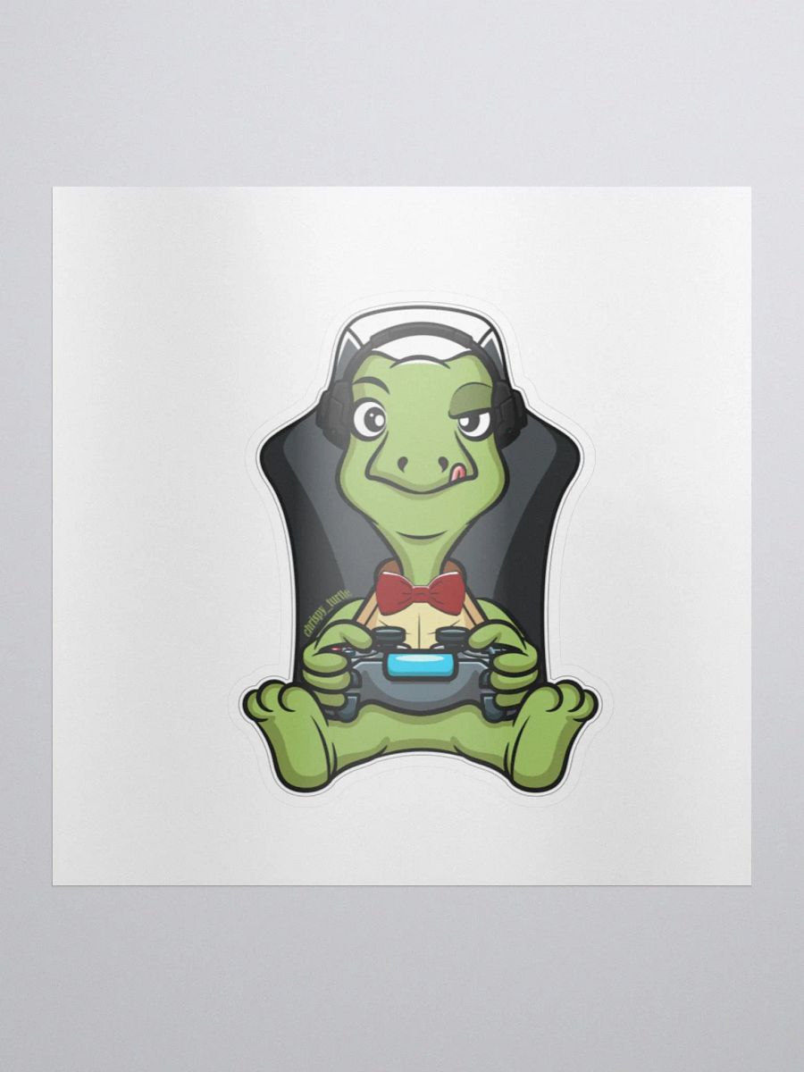 Large single Gaming Turtle sticker product image (1)