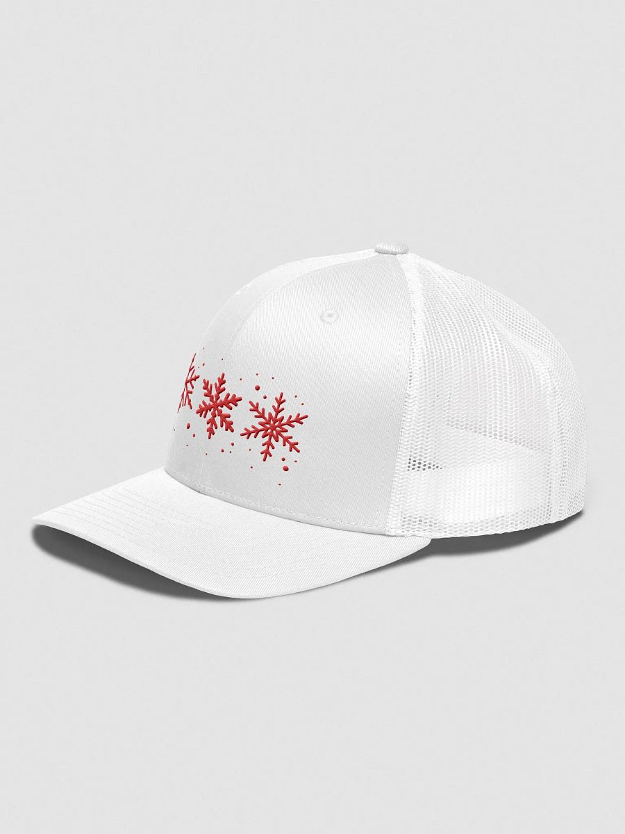 Snowflakes Embroidered Retro Trucker Hat product image (3)