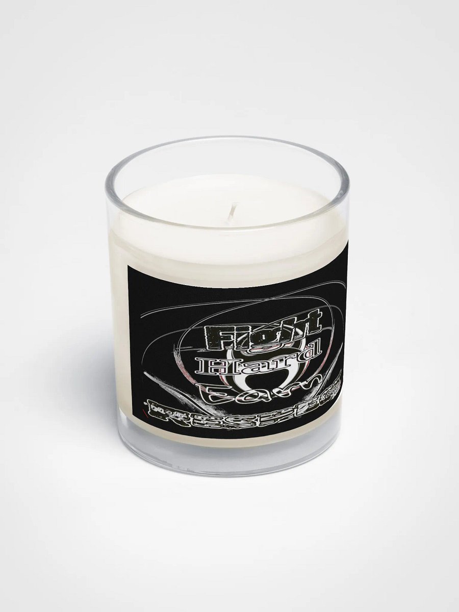 Fight Hard Earn Respect - Soy Wax Candle In A Clear Glass Jar product image (2)