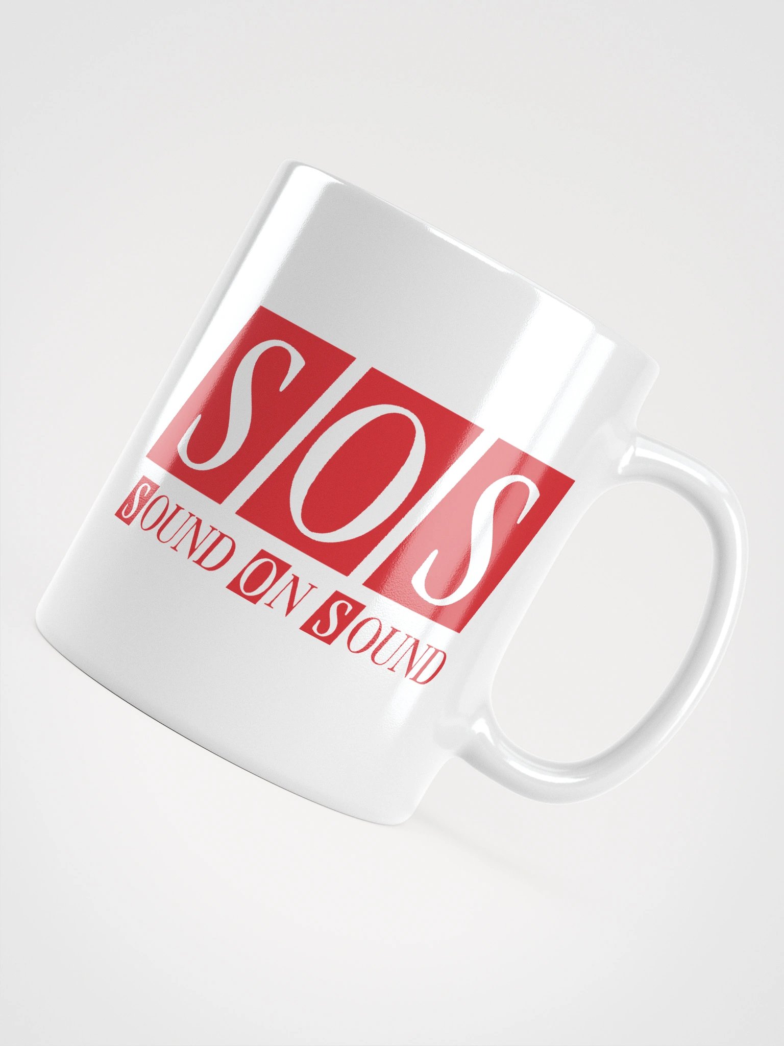 White Mug - Red SOS Logo product image (5)