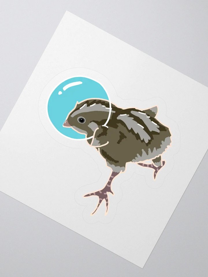 Astronaut Quail Sticker product image (4)