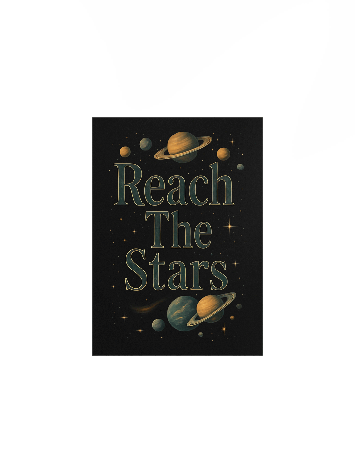 Reach The Stars Cosmic Green Poster product image (2)
