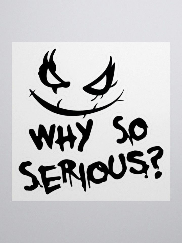Sticker Why So Serious? product image (1)
