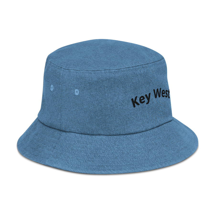Key West Embroidered Denim Bucket Hat product image (3)