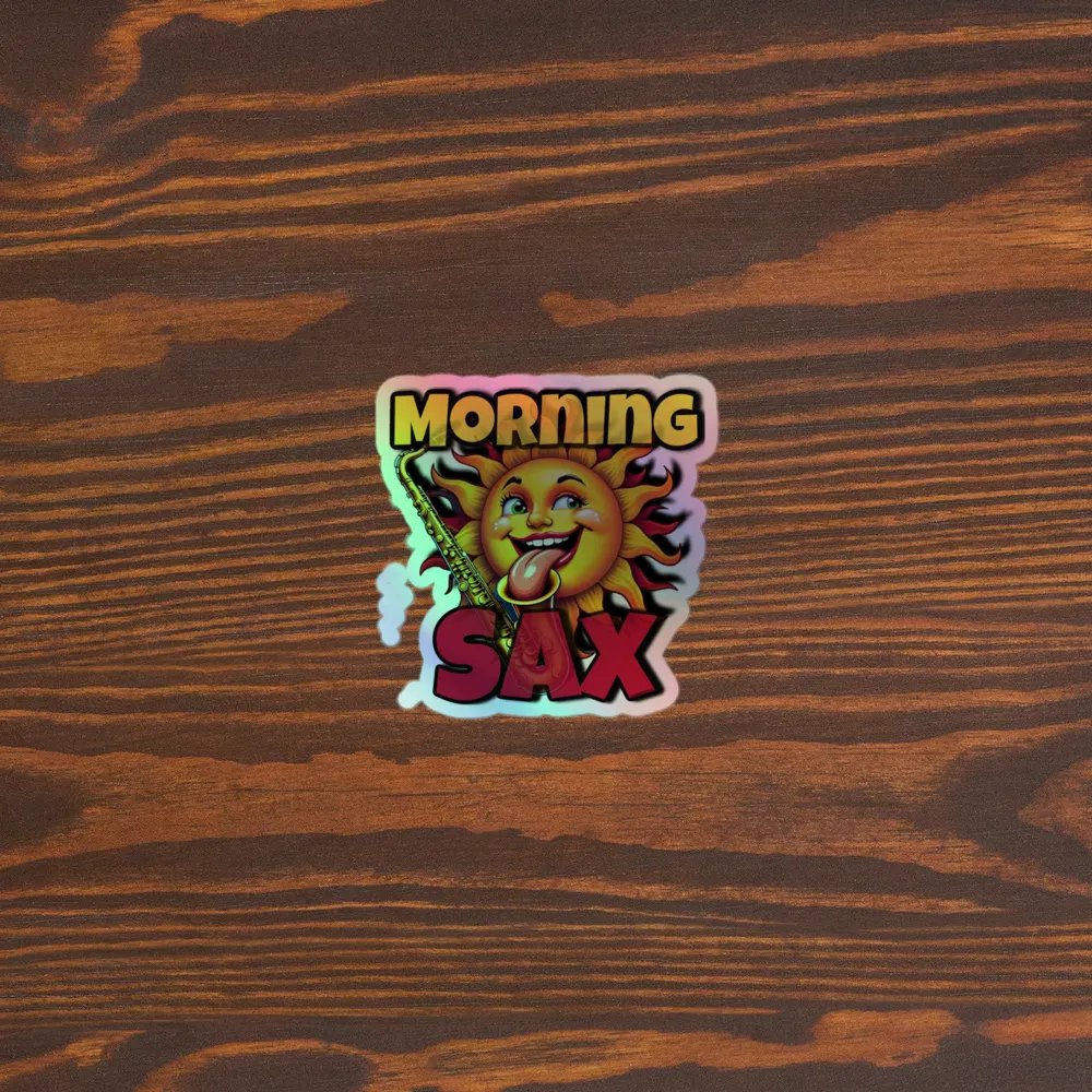 Morning Sax Holographic Stickers product image (5)