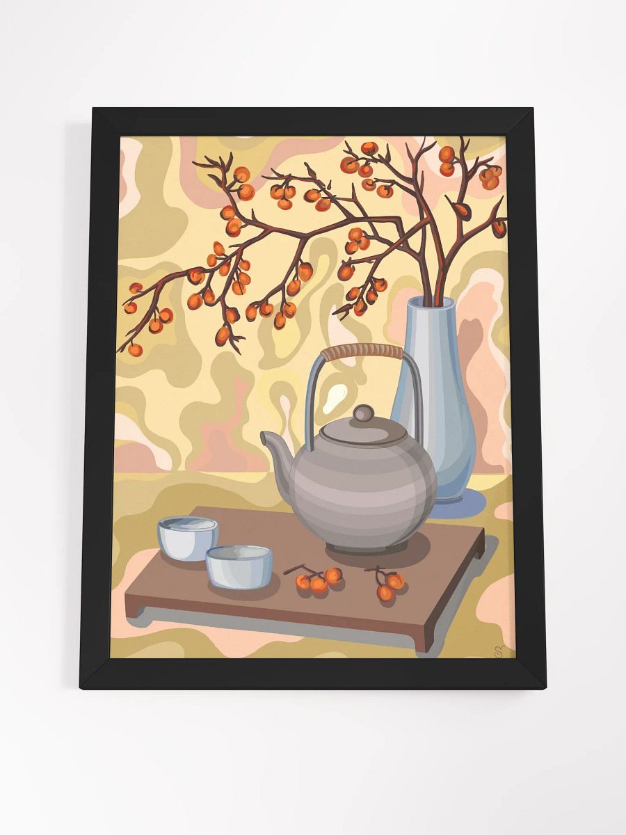 Tranquil Teatime Still Life Framed Poster - Coffee Shop No. 1 product image (23)