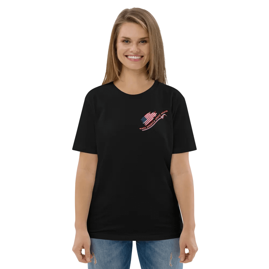 Maga t shirts We all want to Make America Great again organic cotton Tee left pocket design product image (8)
