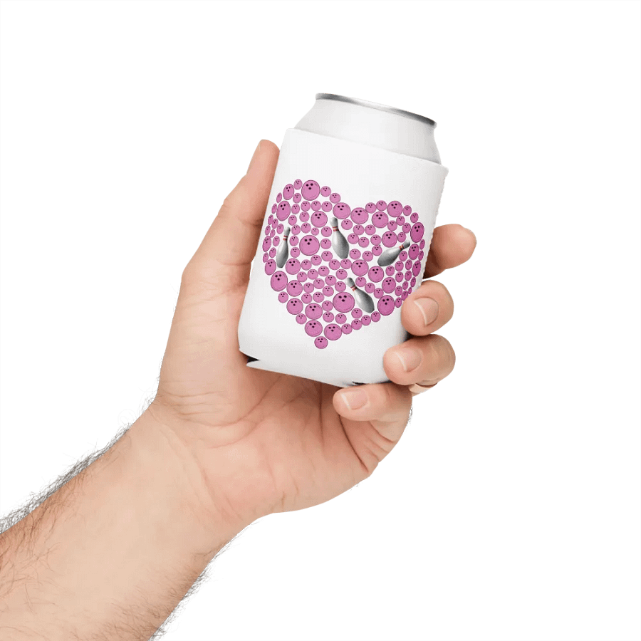 Heart Bowling Strike Can Cooler product image (4)
