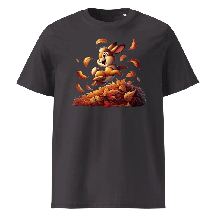 Autumn Leaves Bunny Organic Unisex T-Shirt product image (4)