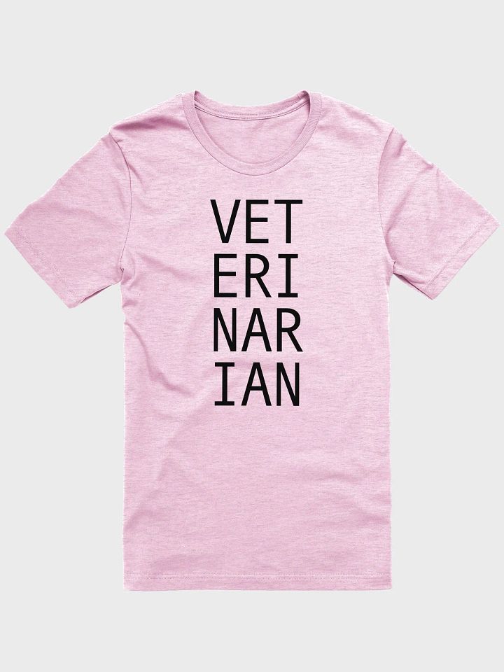 VETERINARIAN Stacked Text T-Shirt product image (1)