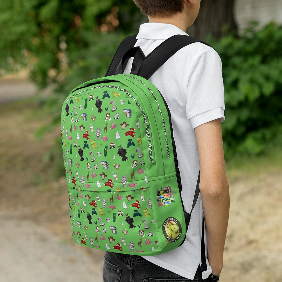 The KidTime StoryTime Character Backpack (Green) product image (6)
