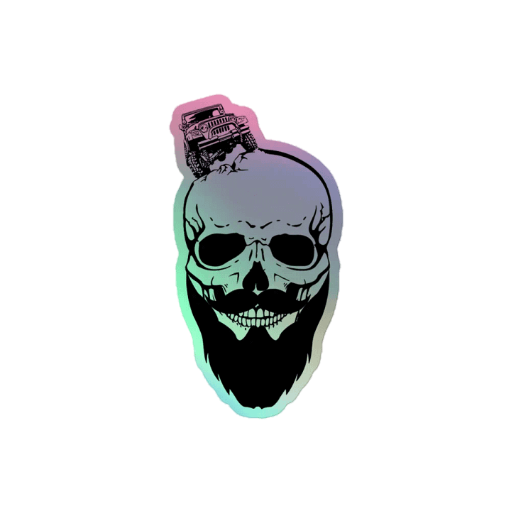 Bearded Jeeper Logo Holographic Sticker product image (2)
