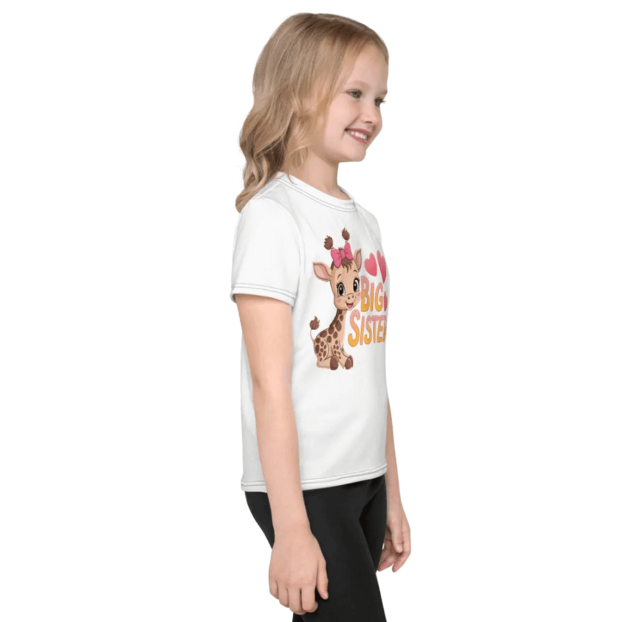 Big Sister Giraffe All-Over Print Kids T-Shirt product image (4)