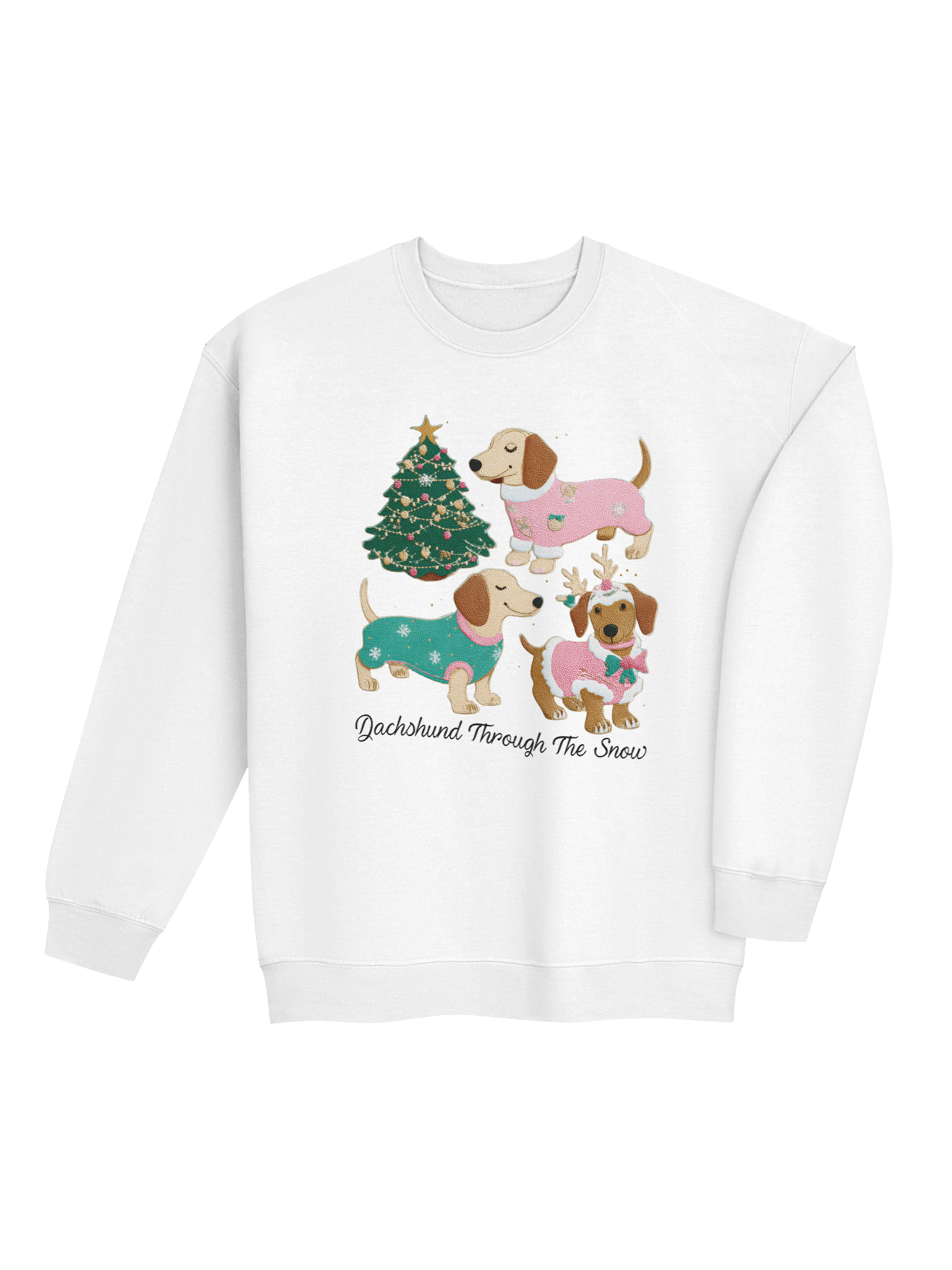 Christmas Dachshund Sweater Dogs Sweatshirt – Cozy Holiday Dog Lover Crewneck product image (36)