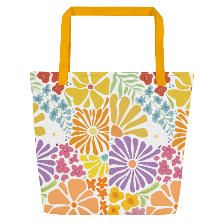 Vibrant Floral Splendor Tote Bag product image (1)
