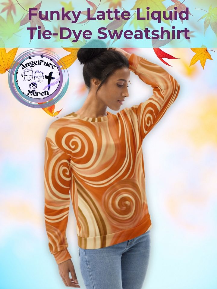 Funky Latte Liquid Tie-Dye Sweatshirt product image (1)