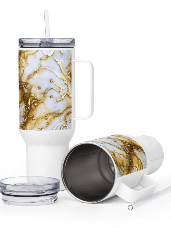 Golden Swirls Travel Mug product image (4)