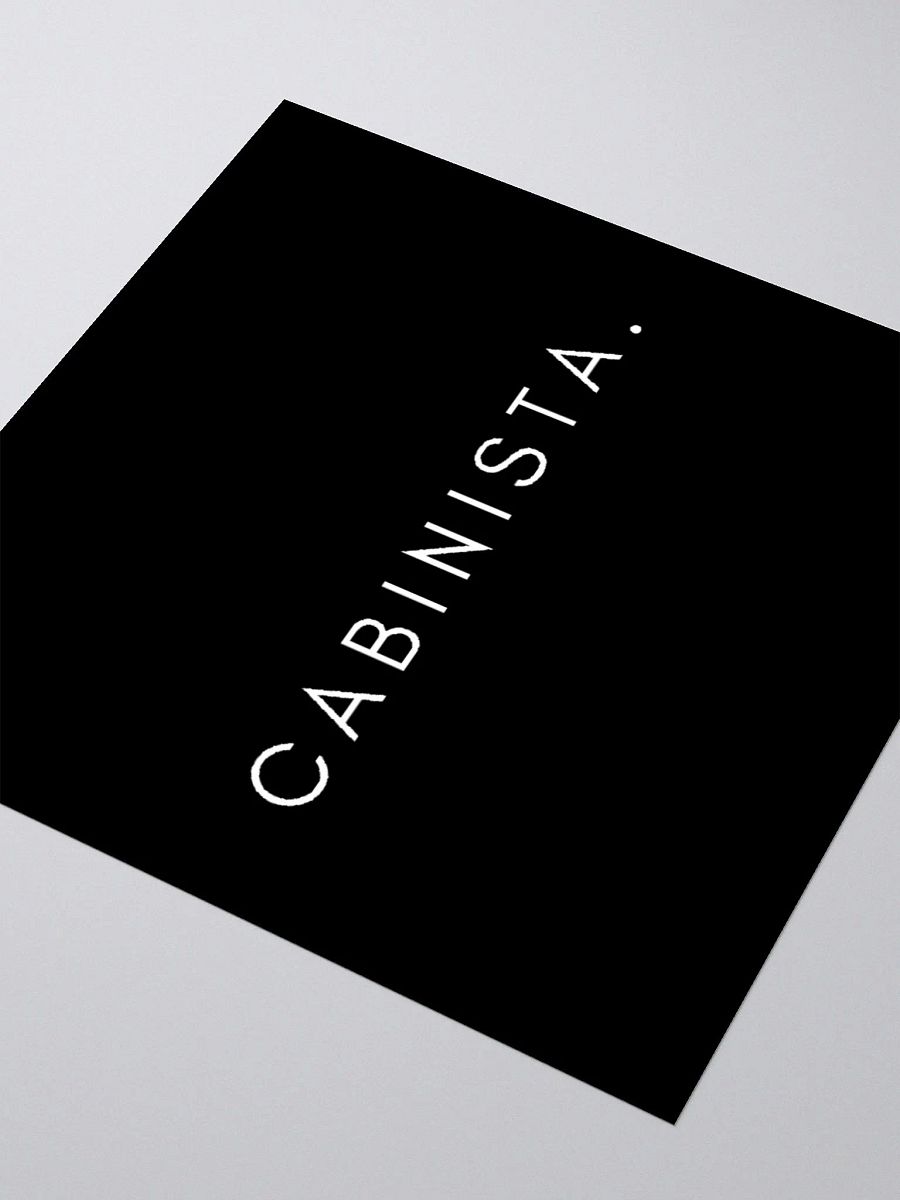 The Cabinista Kiss Cut Stickers (Black Text) product image (3)