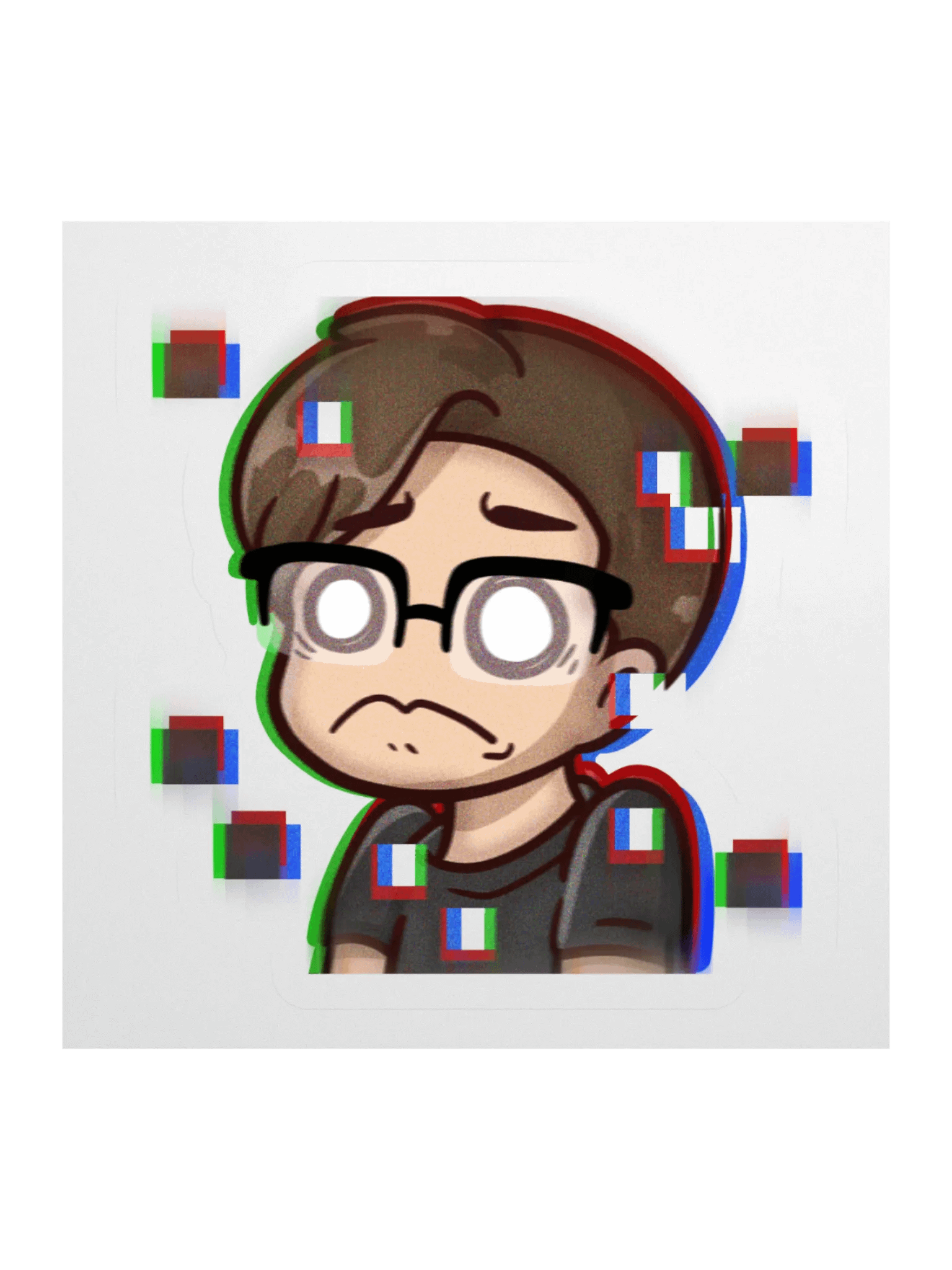 CrimsonStrife :Glitch: Emote Sticker product image (1)