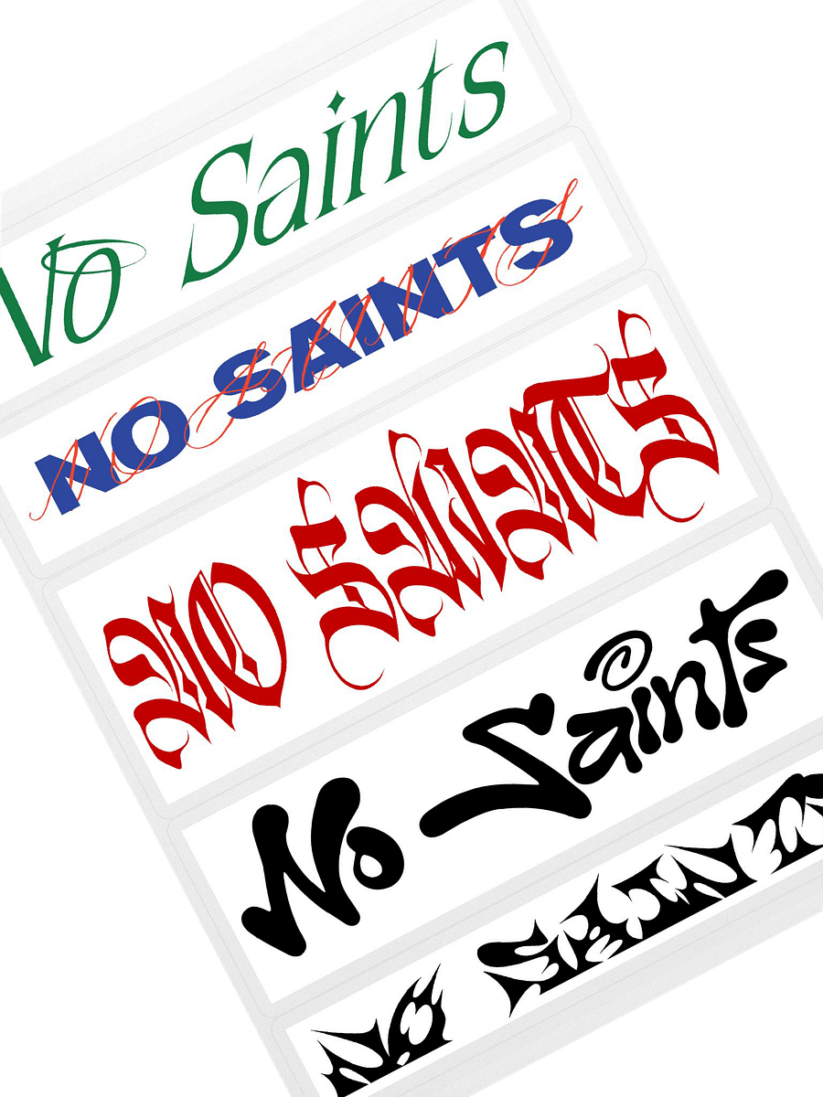 No Saints Type Sticker Pack product image (2)