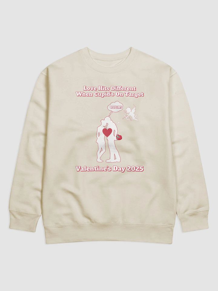 When Cupid's On Target Valentine's Day Sweatshirt product image (1)