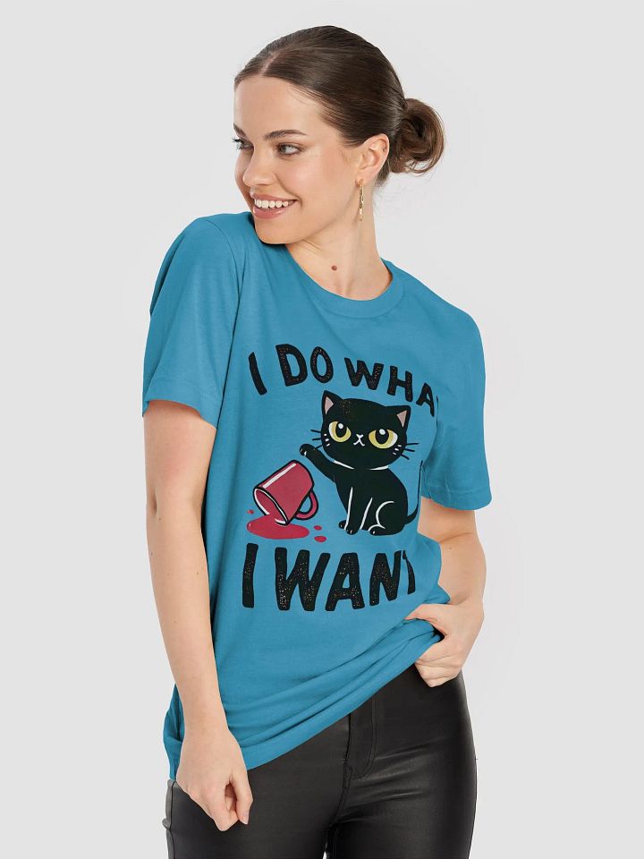 I Do What I Want - Sassy Black Cat T-Shirt product image (2)