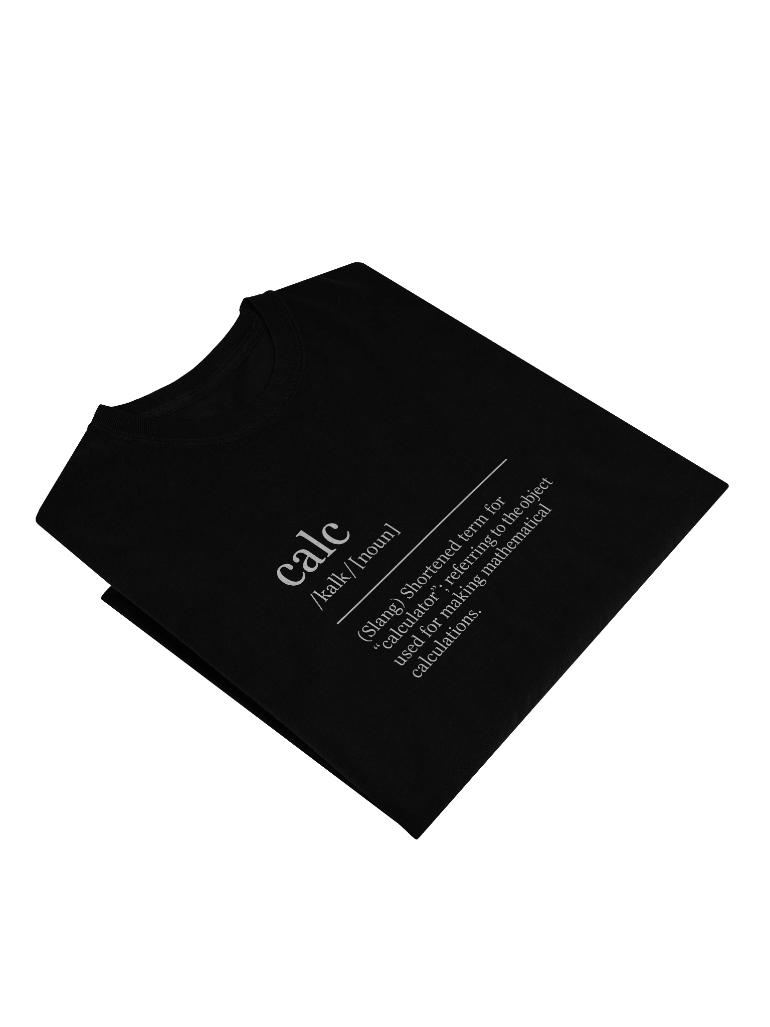 Calc is Short for... Men's Long Sleeve Shirt product image (23)