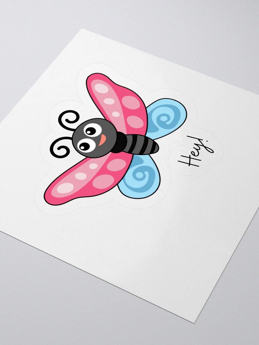 Whimsical Butterfly Kiss Cut Sticker 001 (hey) product image (4)