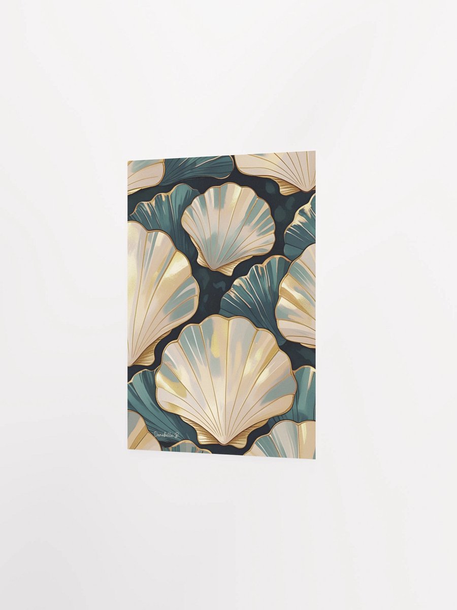 Poster artistique - Coquilles Saint-Jacques - 15 - Cadeau Déco Energie Vibratoire product image (3)