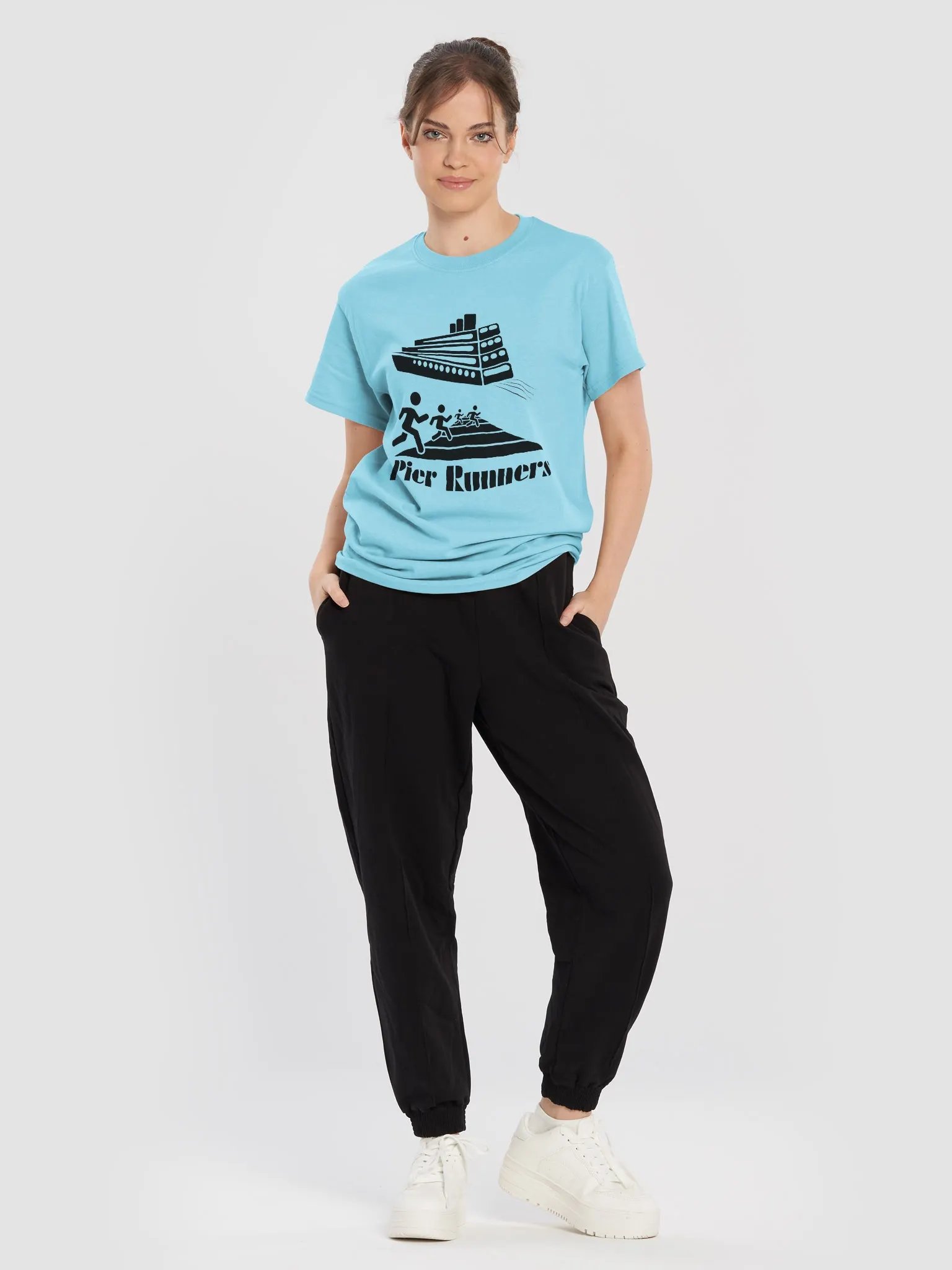 Adult Pier Runners T-Shirt - Sky Blue product image (5)