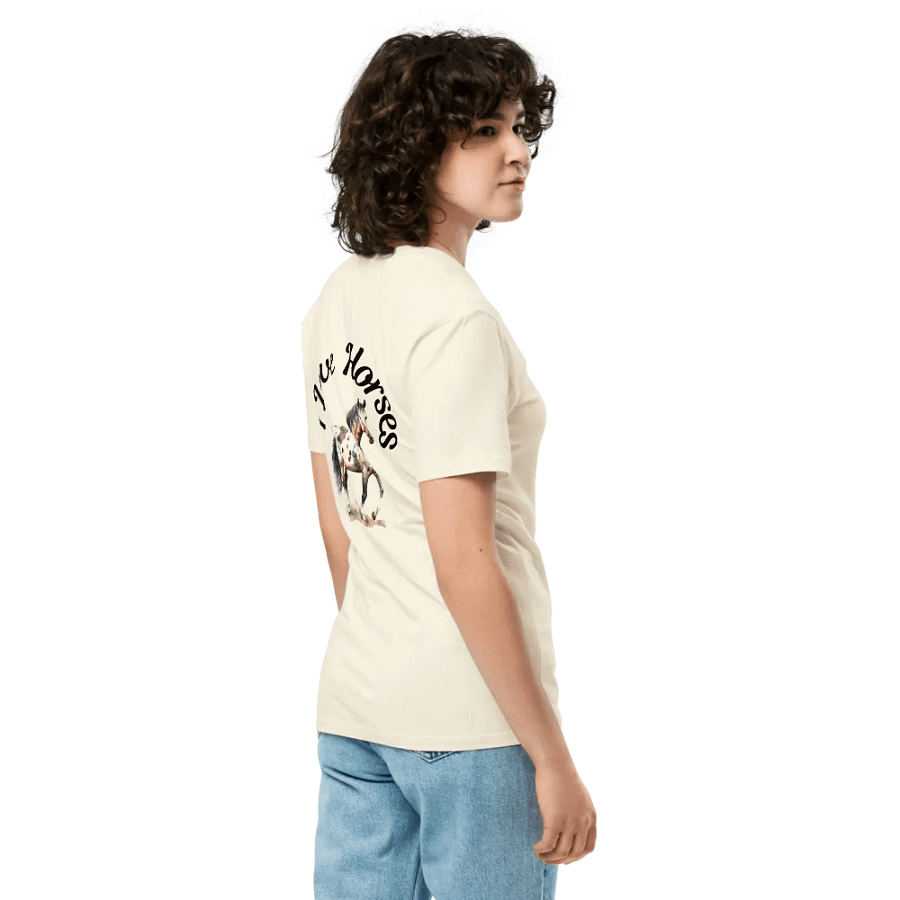 I Love Horses 001 Unisex Premium Tee Light Colours product image (8)