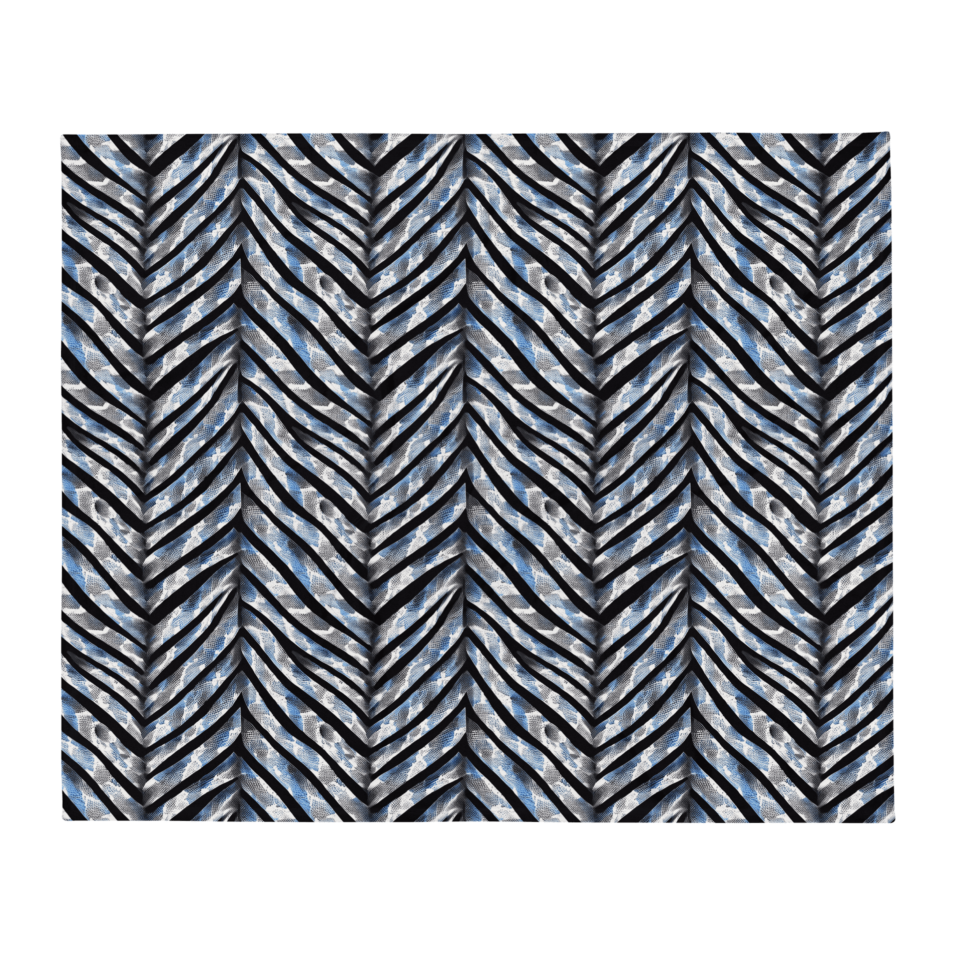 Blue Grey Snake Skin Blanket product image (2)