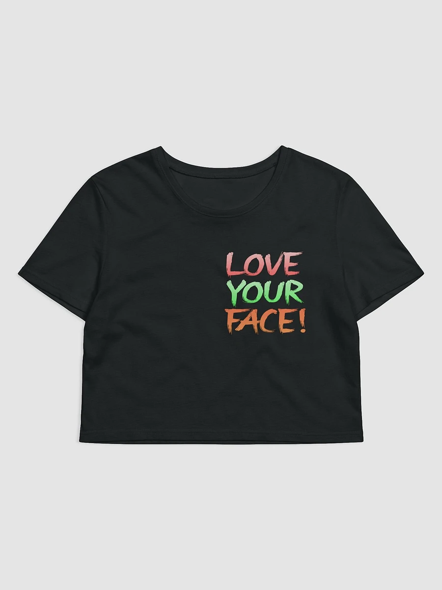 Love your face + basic logo crop tee product image (2)