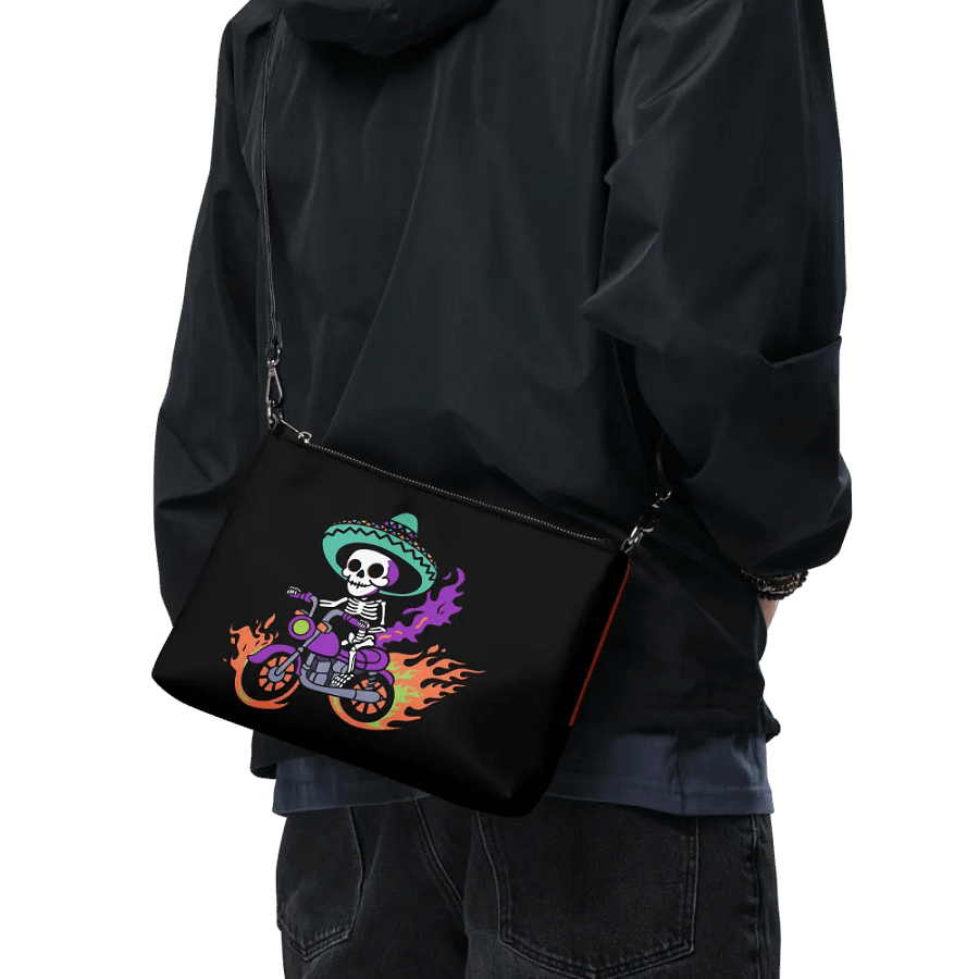 Bone to be Wild Colorful Flip-Sided Faux Leather Crossbody Bag product image (12)