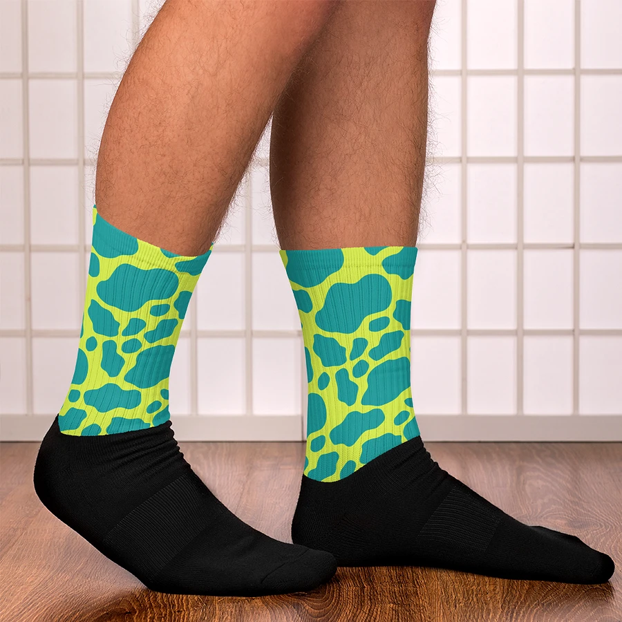 Cow Print Socks - Green product image (14)